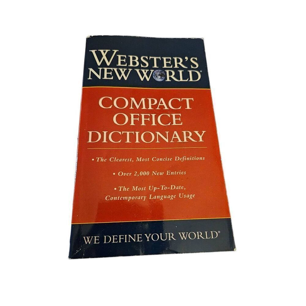 Webster's new world compact office dictionary isbn 0-7645-7104-4